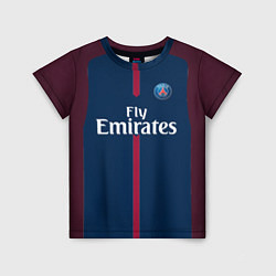 Футболка детская FC PSG: Neymar Home 17/18, цвет: 3D-принт