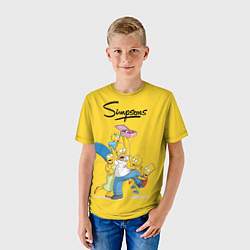 Футболка детская Simpsons Family, цвет: 3D-принт — фото 2