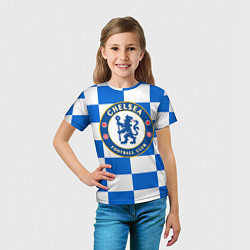 Футболка детская FC Chelsea: Grid, цвет: 3D-принт — фото 2