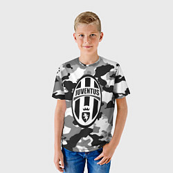 Футболка детская FC Juventus: Camouflage, цвет: 3D-принт — фото 2