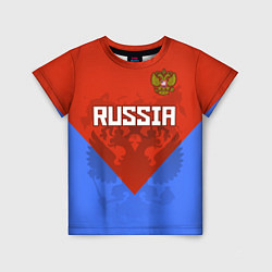 Детская футболка Russia Red & Blue