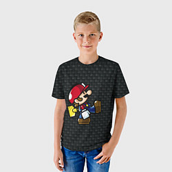 Футболка детская Super Mario: Black Brick, цвет: 3D-принт — фото 2