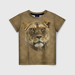 Детская футболка Песчаная львица