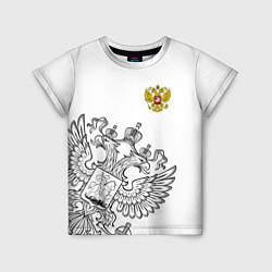 Детская футболка Russia: White Edition