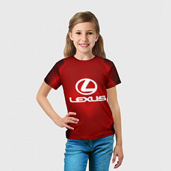 Футболка детская Lexus: Red Light, цвет: 3D-принт — фото 2