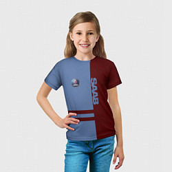 Футболка детская Saab, цвет: 3D-принт — фото 2
