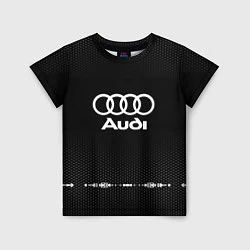 Футболка детская Audi: Black Abstract, цвет: 3D-принт
