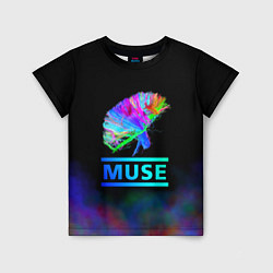 Футболка детская Muse: Neon Flower, цвет: 3D-принт