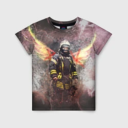 Детская футболка Пожарный ангел