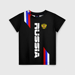 Детская футболка Russia: Black Sport Line