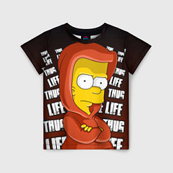 Детская футболка Bart: Thug Life