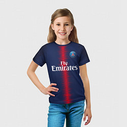 Футболка детская FC PSG: Home 18-19, цвет: 3D-принт — фото 2
