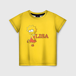 Футболка детская Lisa Simpson, цвет: 3D-принт