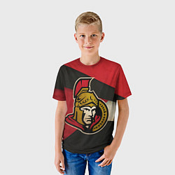 Футболка детская HC Ottawa Senators: Old Style, цвет: 3D-принт — фото 2
