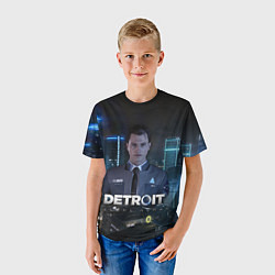 Футболка детская Detroit: Connor, цвет: 3D-принт — фото 2