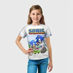 Футболка детская Sonic Stories, цвет: 3D-принт — фото 2