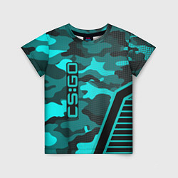 Детская футболка CS:GO Blue Camo