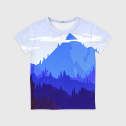 Футболка детская Firewatch: Cold Mountain, цвет: 3D-принт