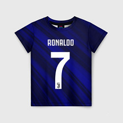 Футболка детская Ronaldo 7: Blue Sport, цвет: 3D-принт