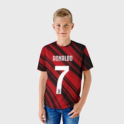 Футболка детская Ronaldo 7: Red Sport, цвет: 3D-принт — фото 2