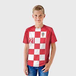 Футболка детская Domagoj Home WC 2018, цвет: 3D-принт — фото 2