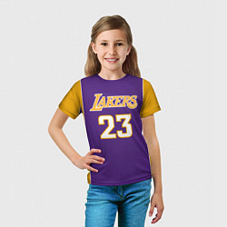 Футболка детская NBA Lakers 23, цвет: 3D-принт — фото 2
