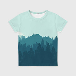 Футболка детская Firewatch Wood, цвет: 3D-принт