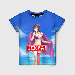 Детская футболка Senpai: Summer Girl