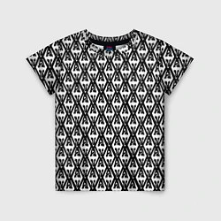 Футболка детская TES: White Pattern, цвет: 3D-принт