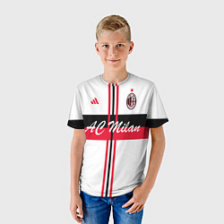 Футболка детская AC Milan: White Form, цвет: 3D-принт — фото 2