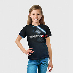 Футболка детская Mass Effect N7, цвет: 3D-принт — фото 2