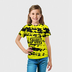 Футболка детская PUBG: Yellow Stained, цвет: 3D-принт — фото 2