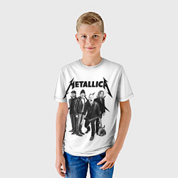 Футболка детская Metallica, цвет: 3D-принт — фото 2