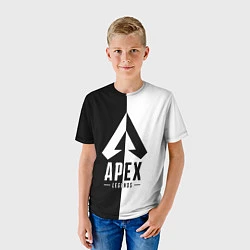 Футболка детская Apex Legends: Black & White, цвет: 3D-принт — фото 2