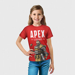 Футболка детская Apex Legends: Red Caustic, цвет: 3D-принт — фото 2