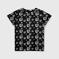 Детская футболка Twitch: Black Pattern