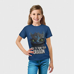 Футболка детская How to train your dragon, цвет: 3D-принт — фото 2