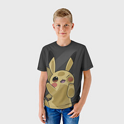 Футболка детская Pikachu, цвет: 3D-принт — фото 2