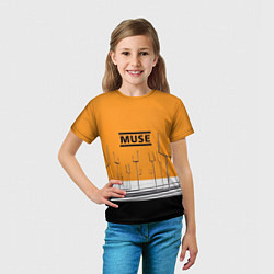 Футболка детская Muse: Orange Mood, цвет: 3D-принт — фото 2