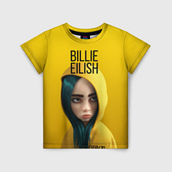 Футболка детская BILLIE EILISH: Yellow Girl, цвет: 3D-принт