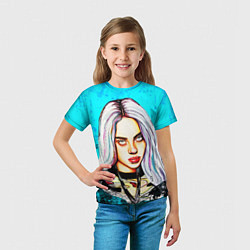 Футболка детская BILLIE EILISH: Fan Art, цвет: 3D-принт — фото 2