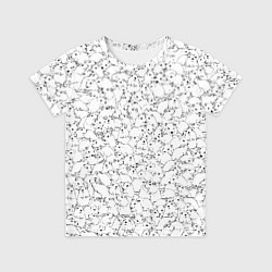 Футболка детская Белые мыши, цвет: 3D-принт