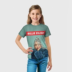 Футболка детская Billie Eilish, цвет: 3D-принт — фото 2