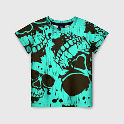 Детская футболка Neon skull