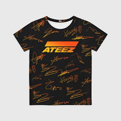 Футболка детская ATEEZ АВТОГРАФЫ, цвет: 3D-принт