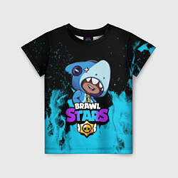 Детская футболка Brawl Stars LEON SHARK