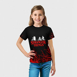 Футболка детская STRANGER THINGS, цвет: 3D-принт — фото 2