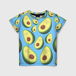 Детская футболка Авокадо паттерн