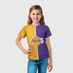Футболка детская LA LAKERS, цвет: 3D-принт — фото 2