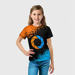 Футболка детская PORTAL, цвет: 3D-принт — фото 2